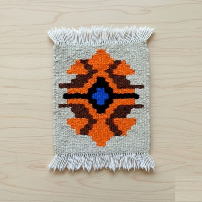 زیر لیوانی و آجیل گلیم دستبافت کد۷۱۰