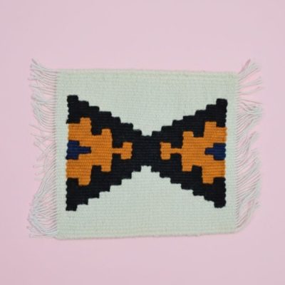 قالیچه دستبافت زیر لیوانی و زیر گلدانی کد۴۰۴