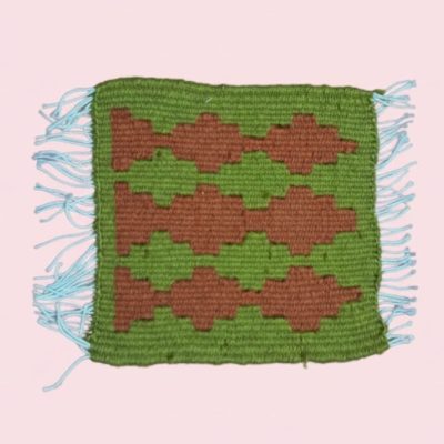 قالیچه دستبافت زیر لیوانی و زیر گلدانی کد۴۴۴