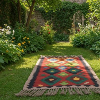 خرید گلیم دستبافت پشمی کد۴۴۰۳