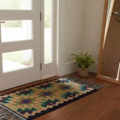 گلیم دستبافت پشمی کد ۷۴۷